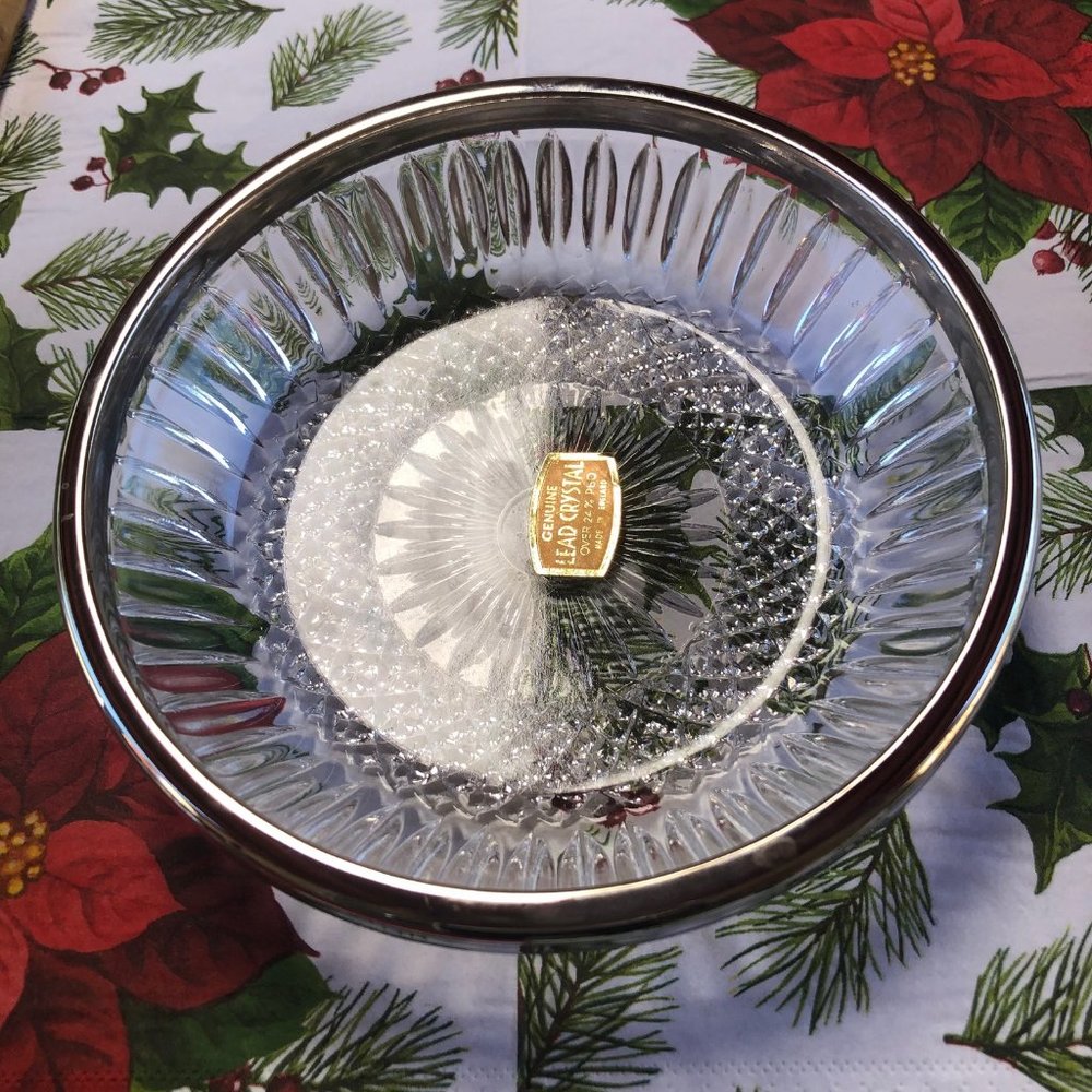 Raimond Silver Plated Lead Crystal Bowl